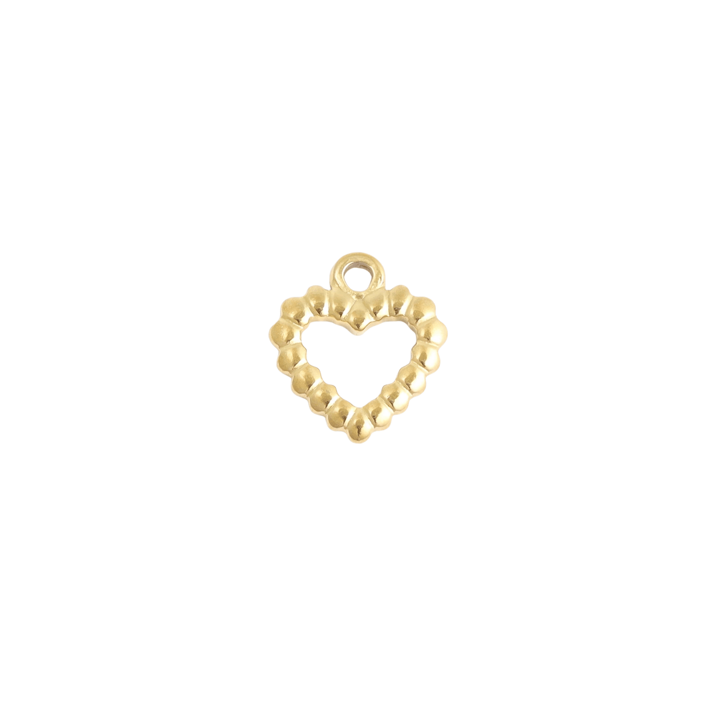Textured Heart Charm