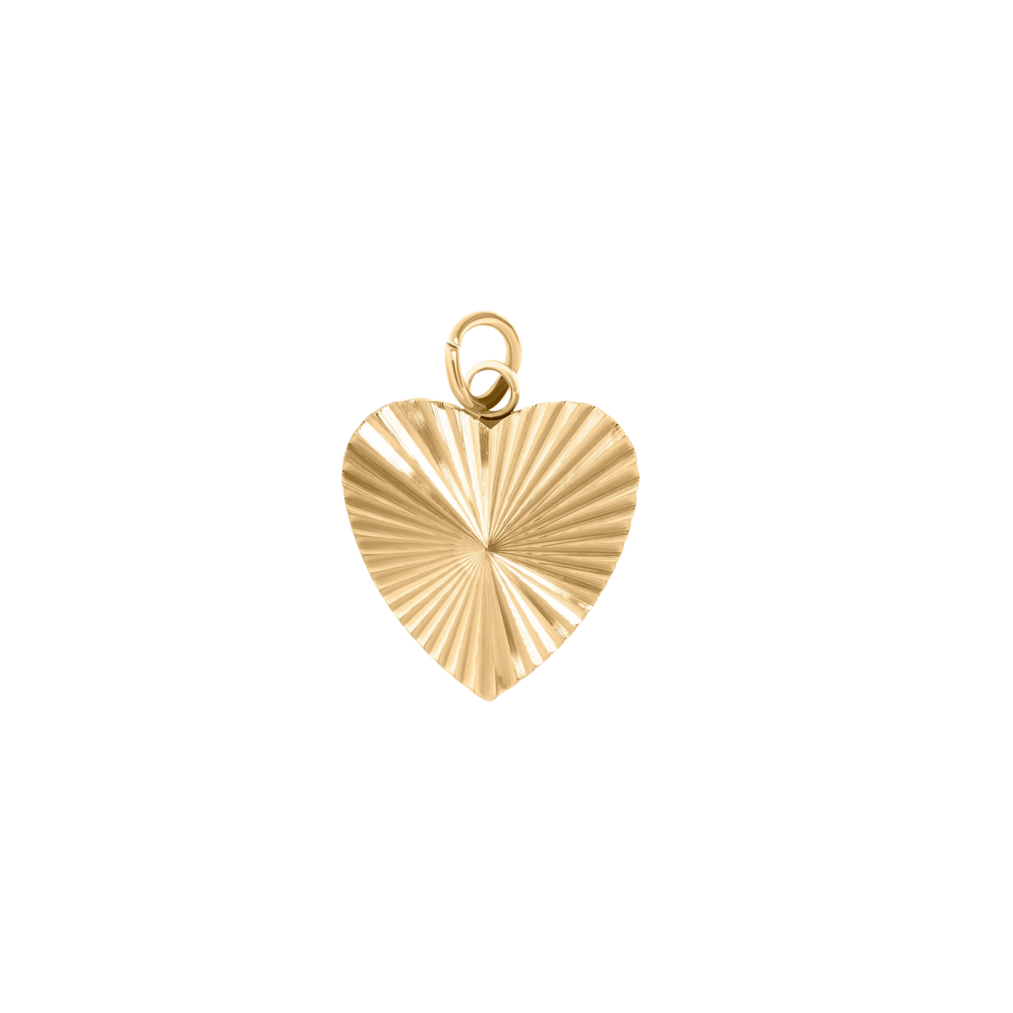 Sunburst Heart Charm