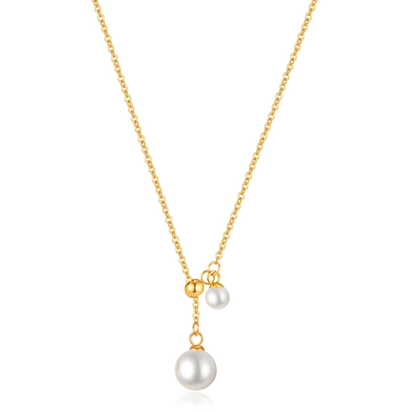Necklace - Pearl Drop Collection Double