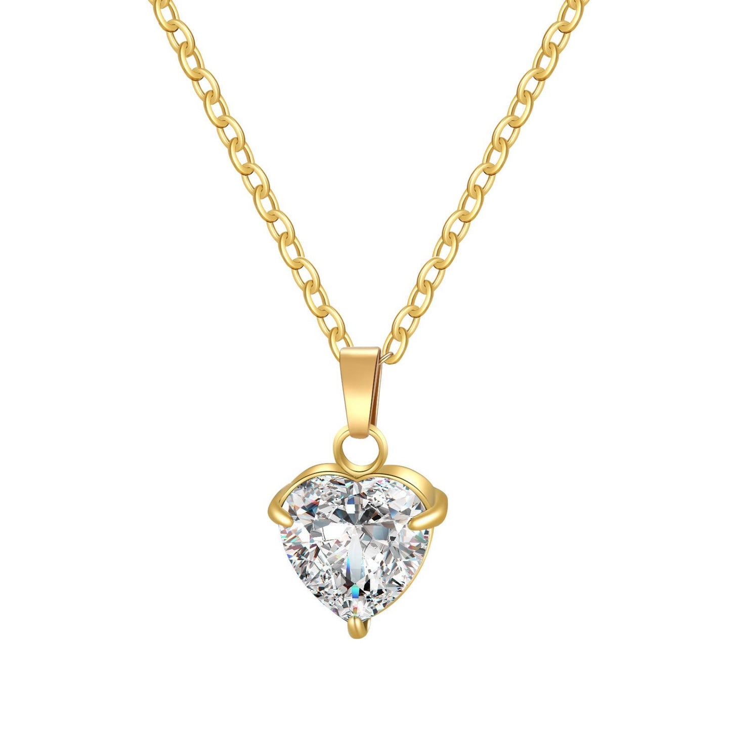 Necklace - Lustre Line Collection Gold Heart